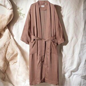 Aritzia Wilfred Durante‎ Jacket Robe Satin Luxury Mob Wife Old Money Capsule XXS